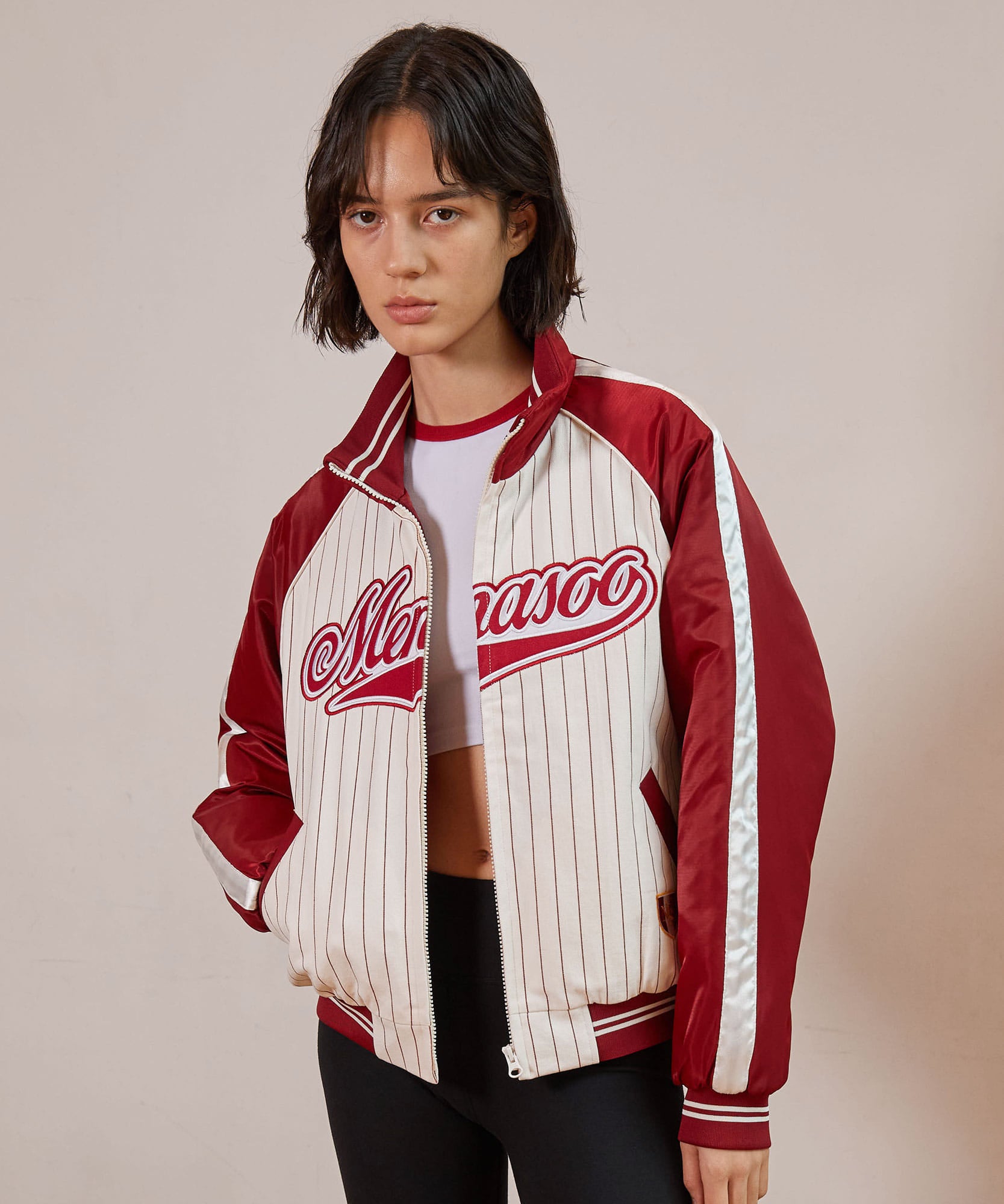 MENASOO BASEBALL JUMPER RED