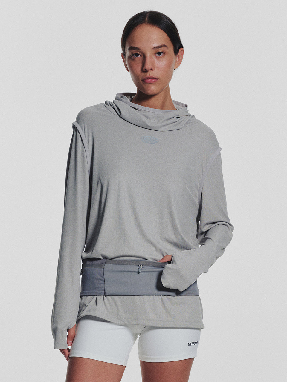 MNS Running Highneck Hoodie_Gray