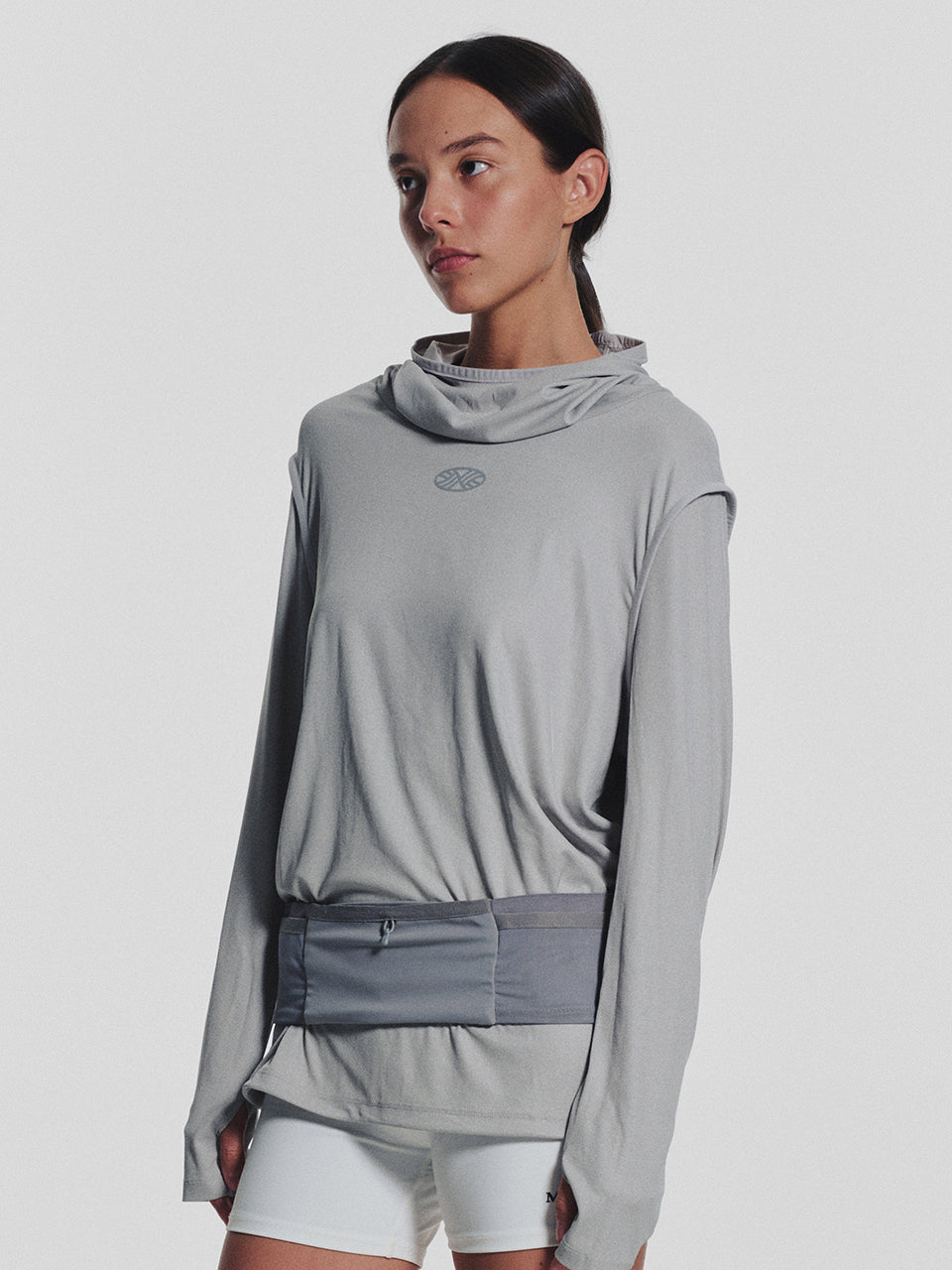 MNS Running Highneck Hoodie_Gray