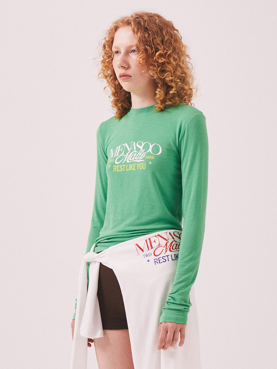 MNS Soft Fitted Long T Shirt_Green