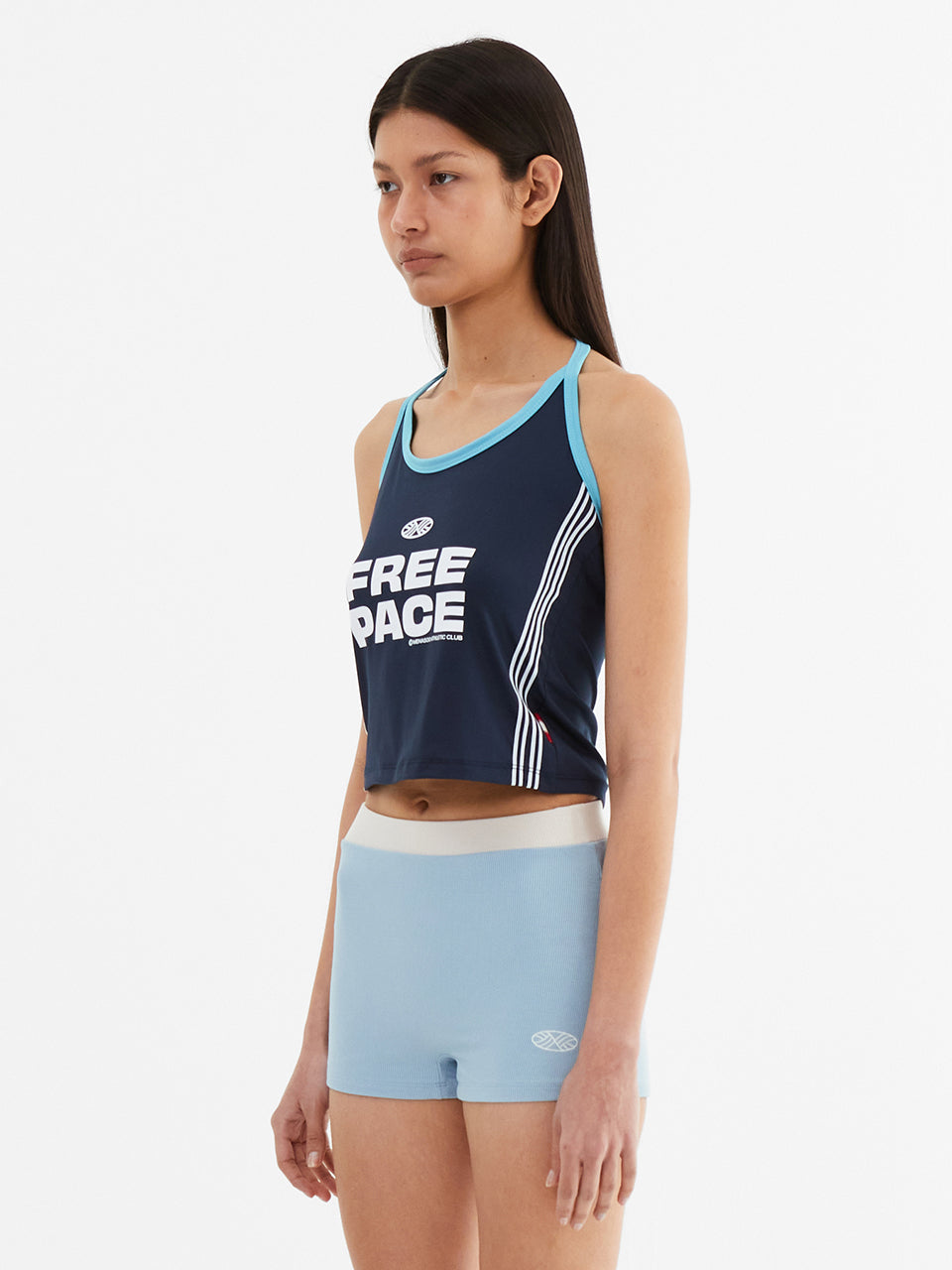 Cool Span Sporty Halter Neck_Navy
