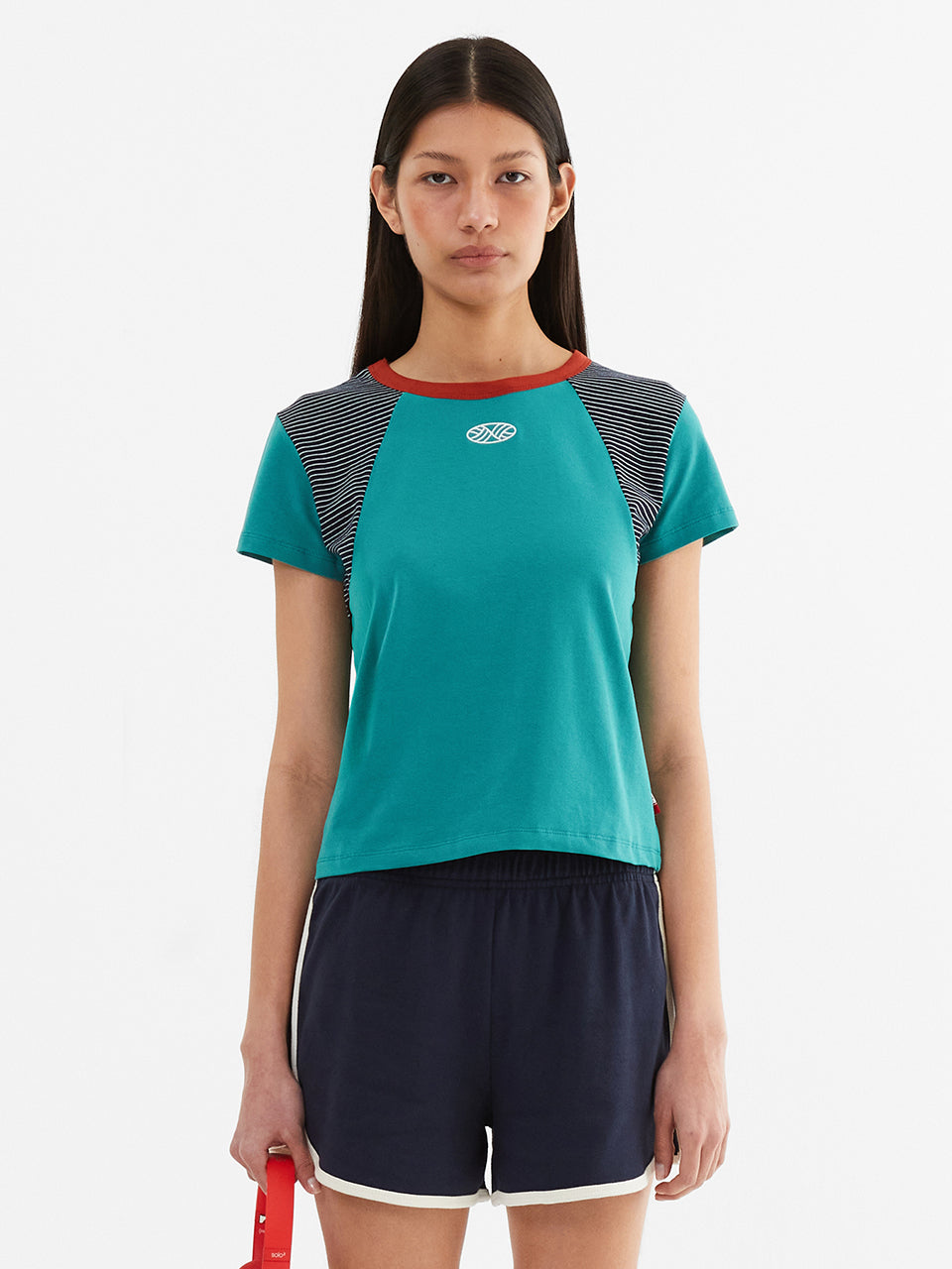 MNS Raglan Stripe T Shirt_Mint