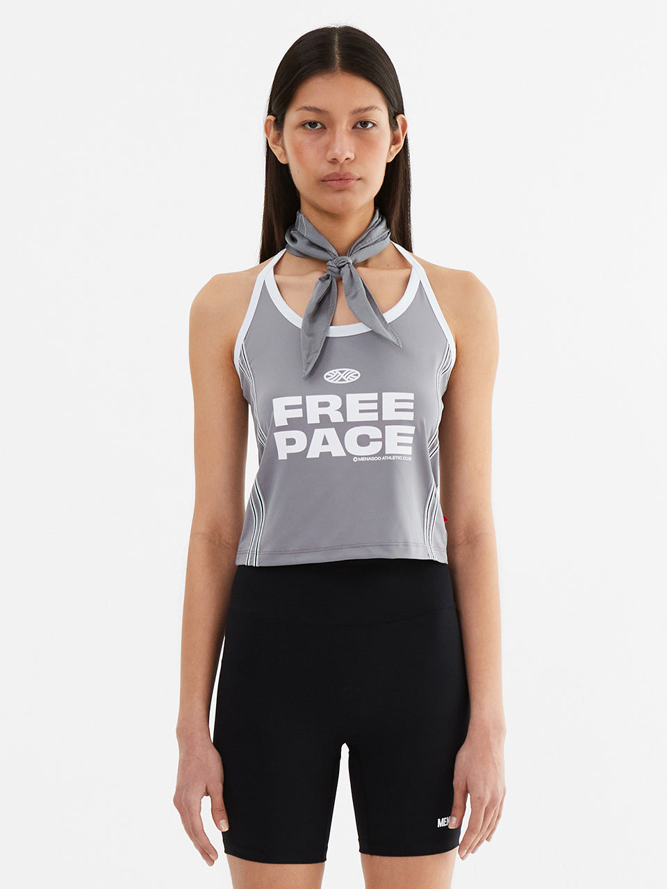 Cool Span Sporty Halter Neck_Gray
