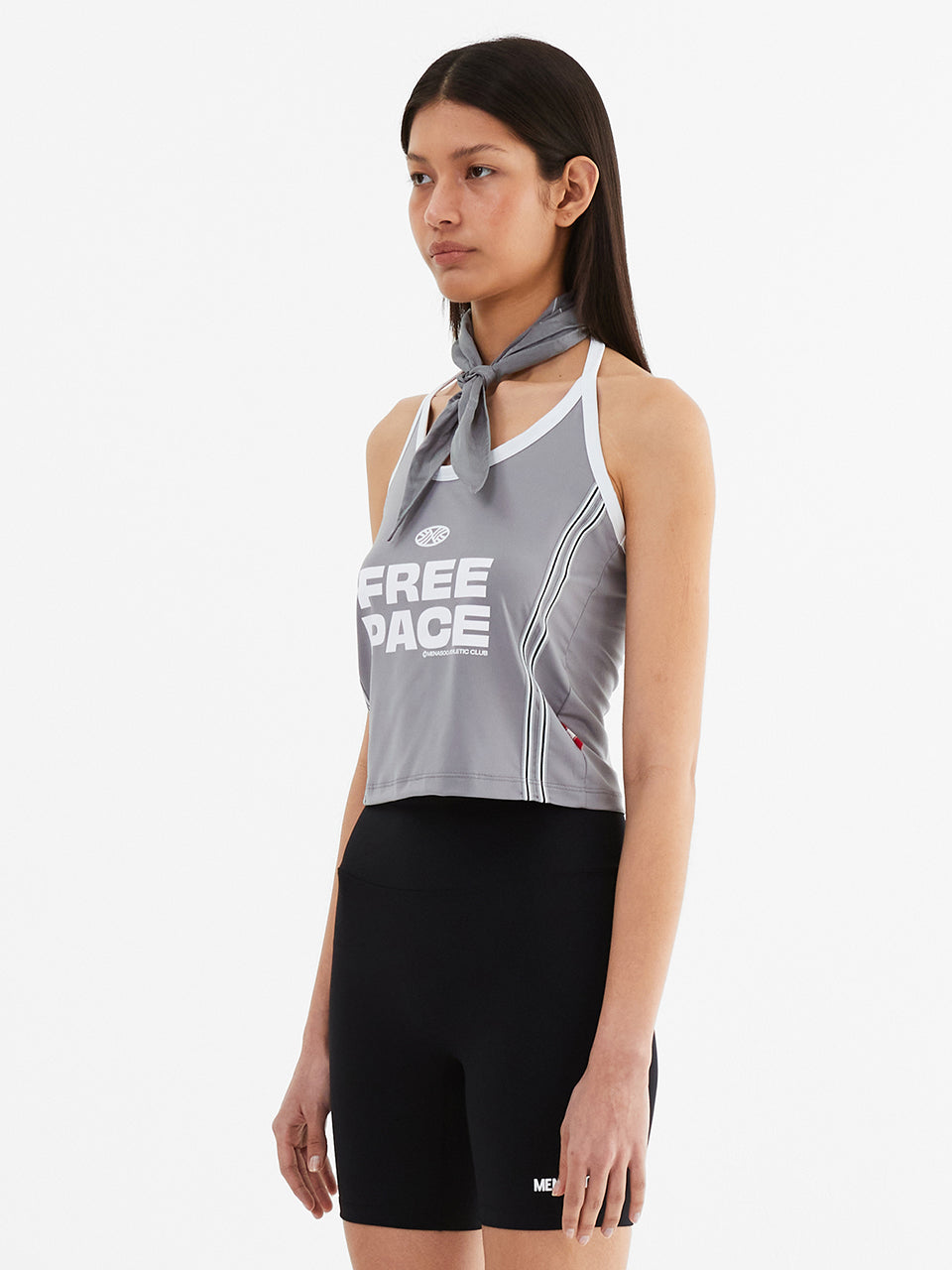 Cool Span Sporty Halter Neck_Gray