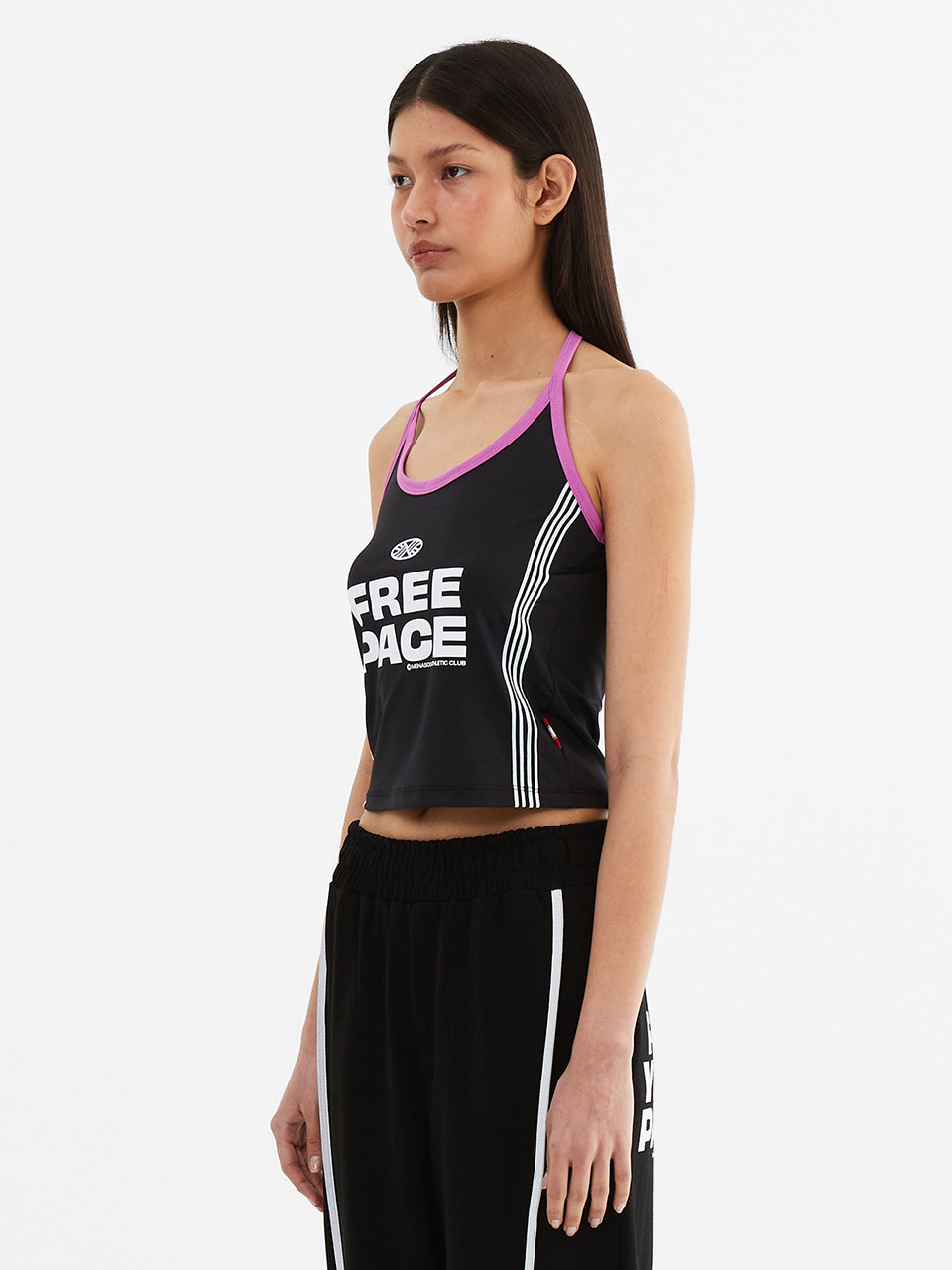Cool Span Sporty Halter Neck_Black