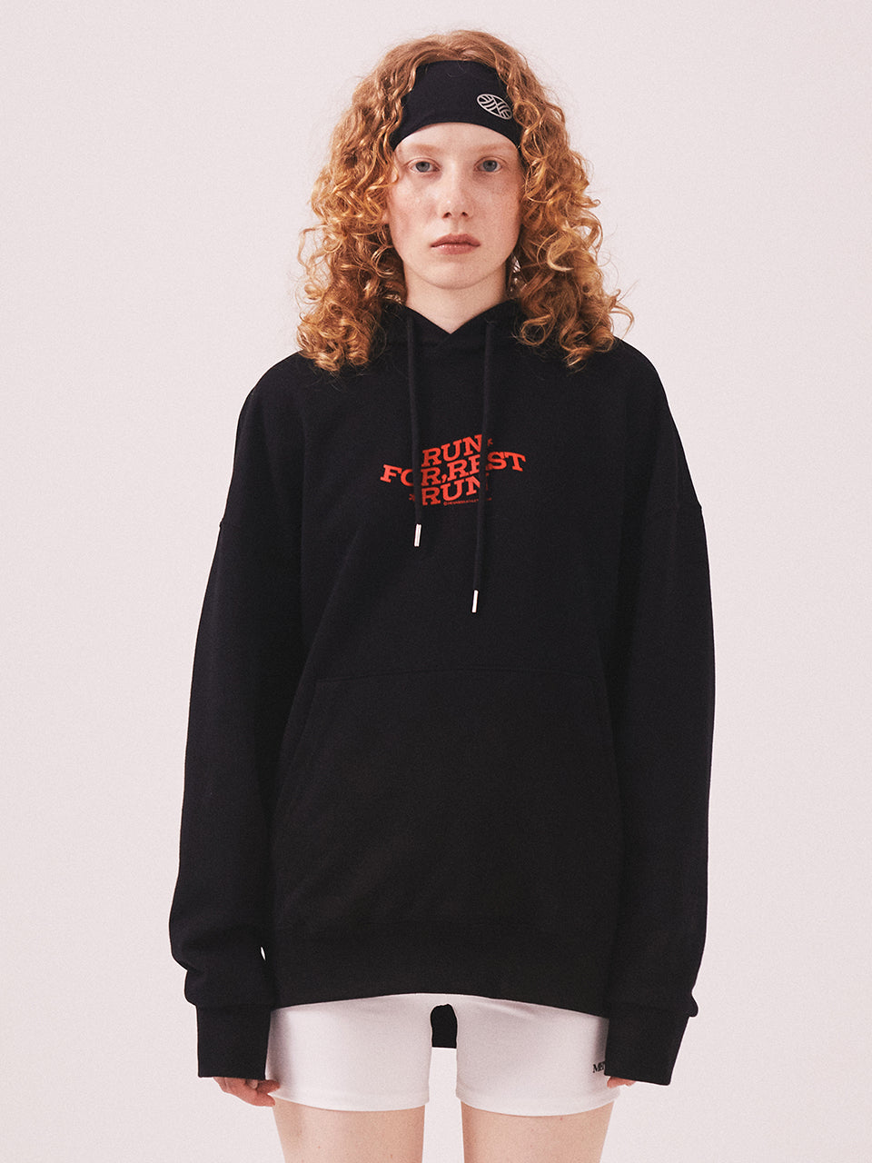 For Rest Run Basic Hoodie_Black