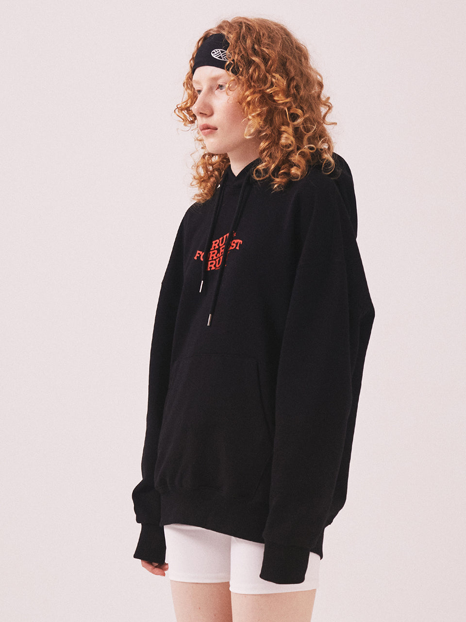 For Rest Run Basic Hoodie_Black