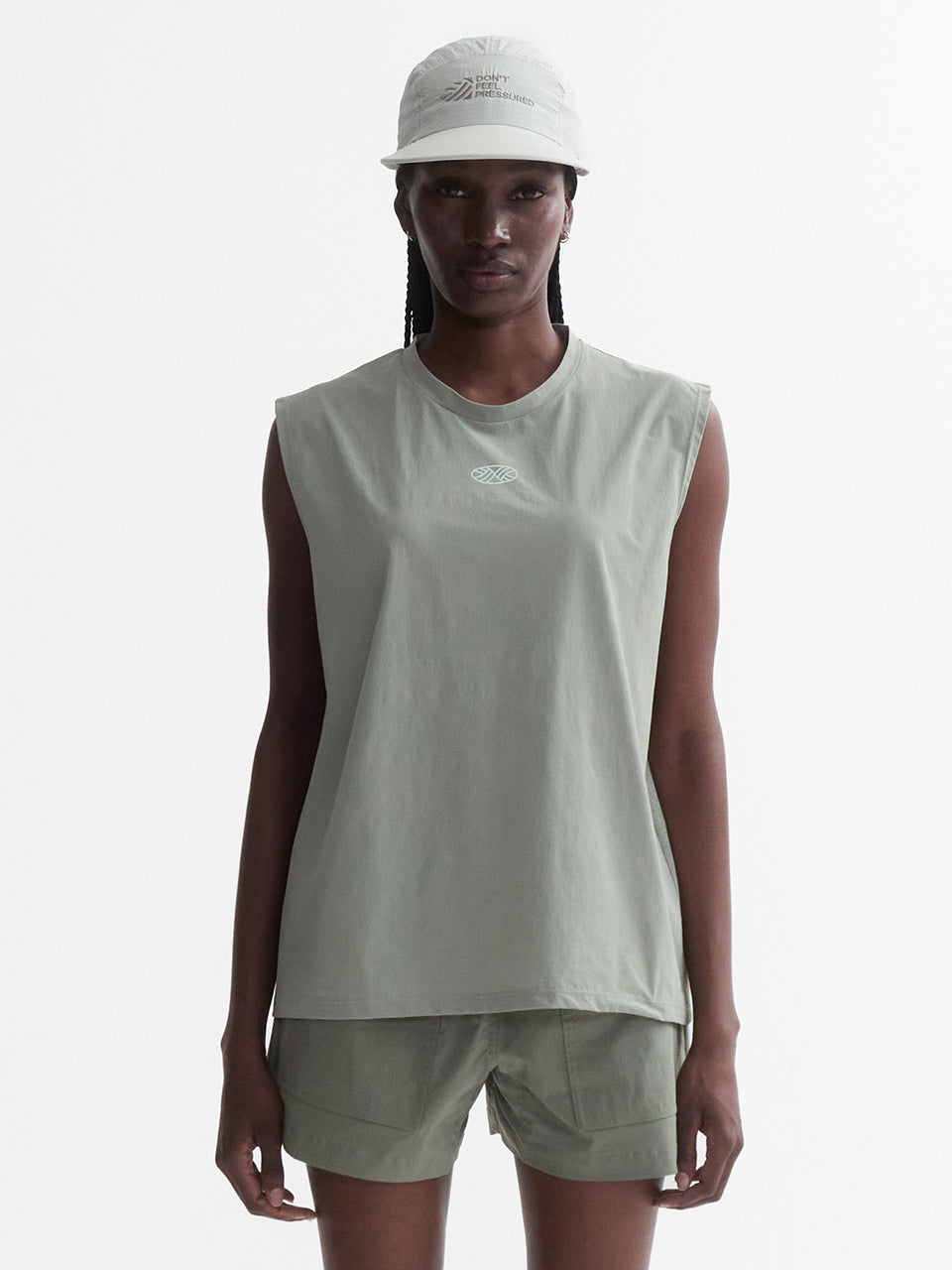 VENODE Small Track Logo Active Sleeve_Beige