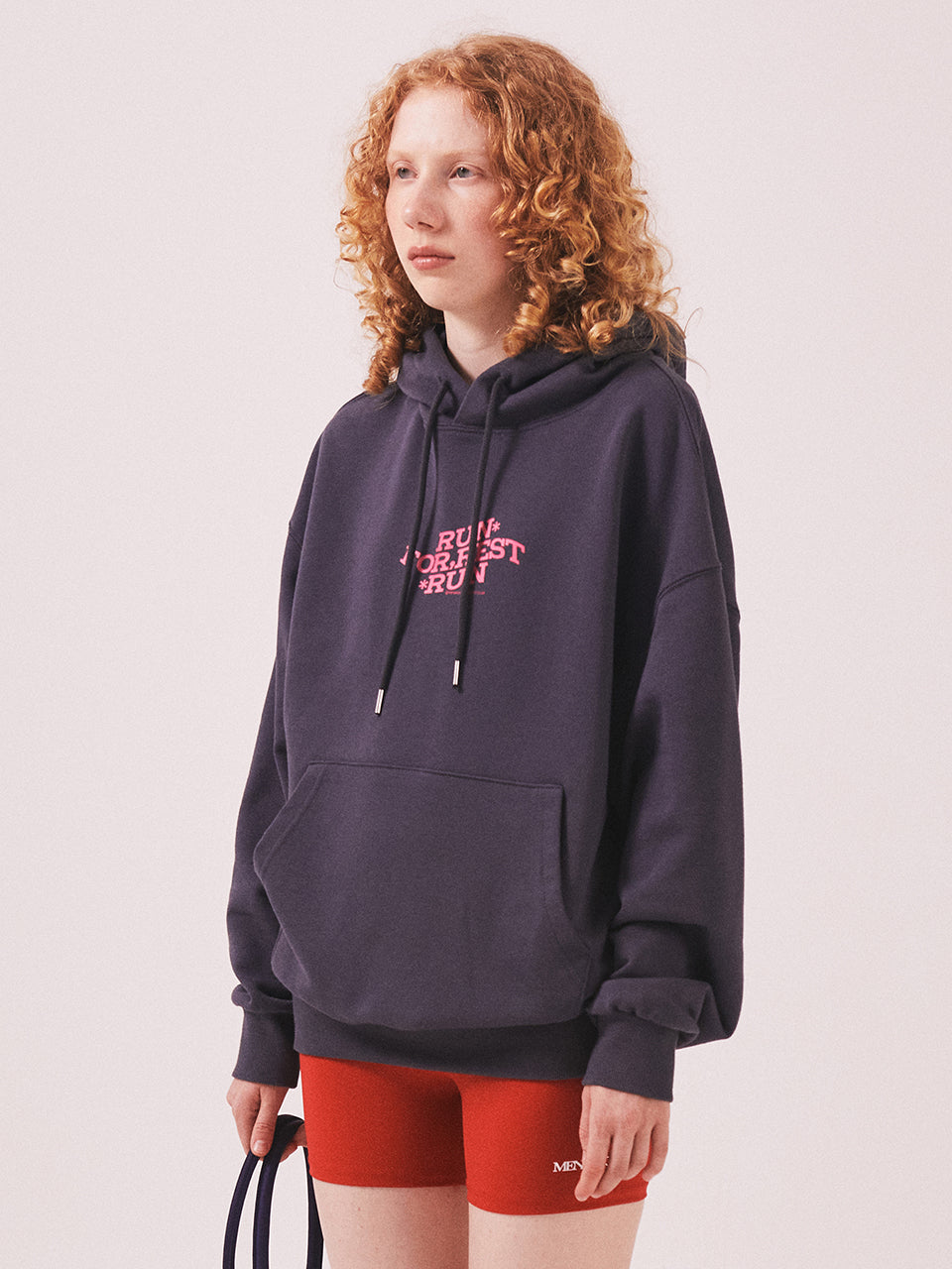 For Rest Run Basic Hoodie_Charcoal