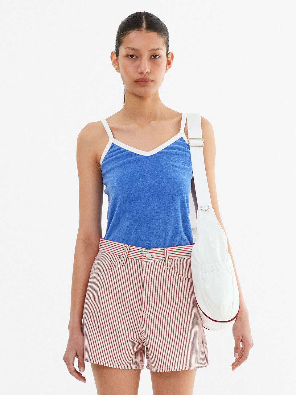 Terry Color Binding Sleeveless_Blue