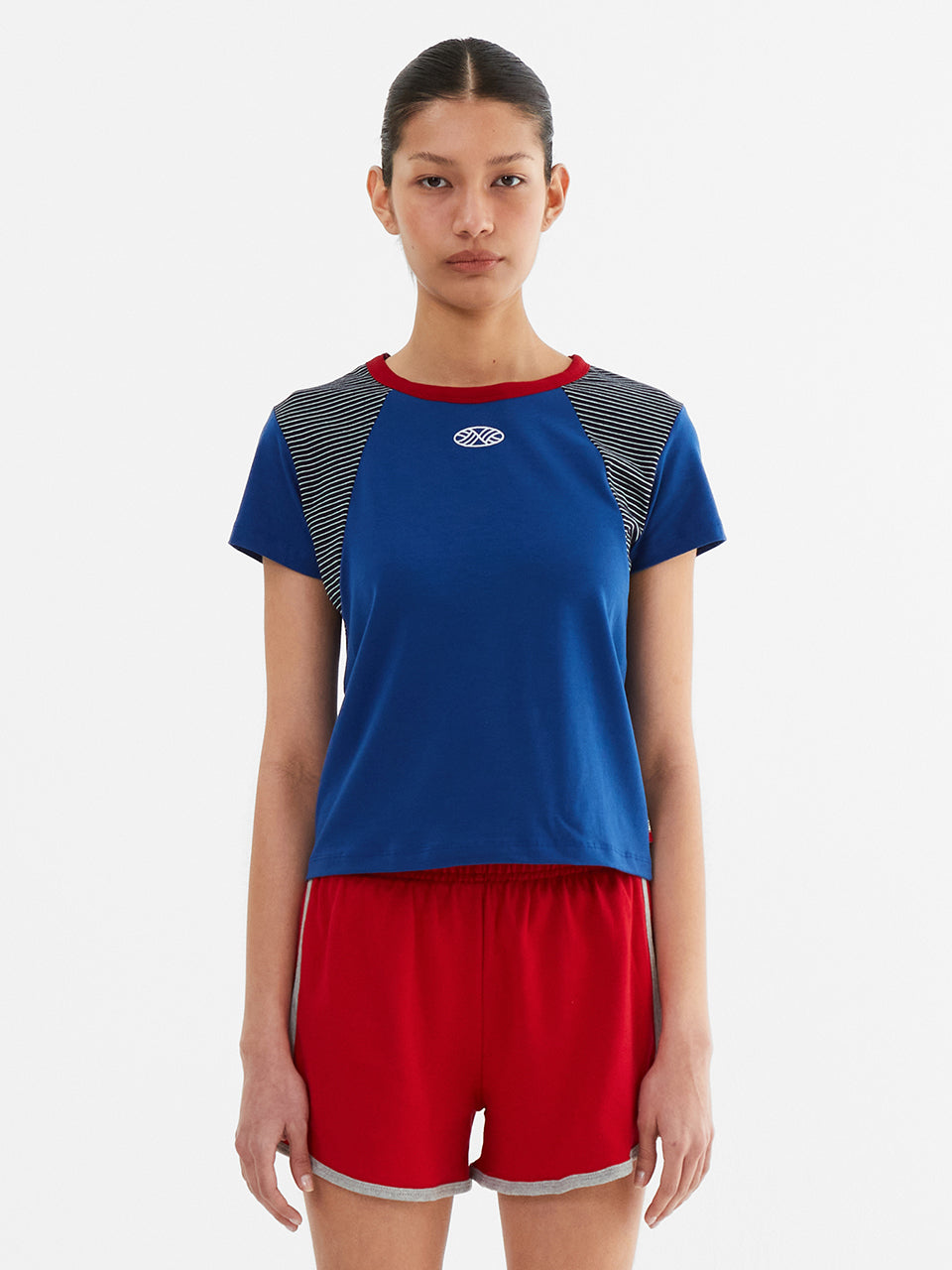 MNS Raglan Stripe T Shirt_Blue