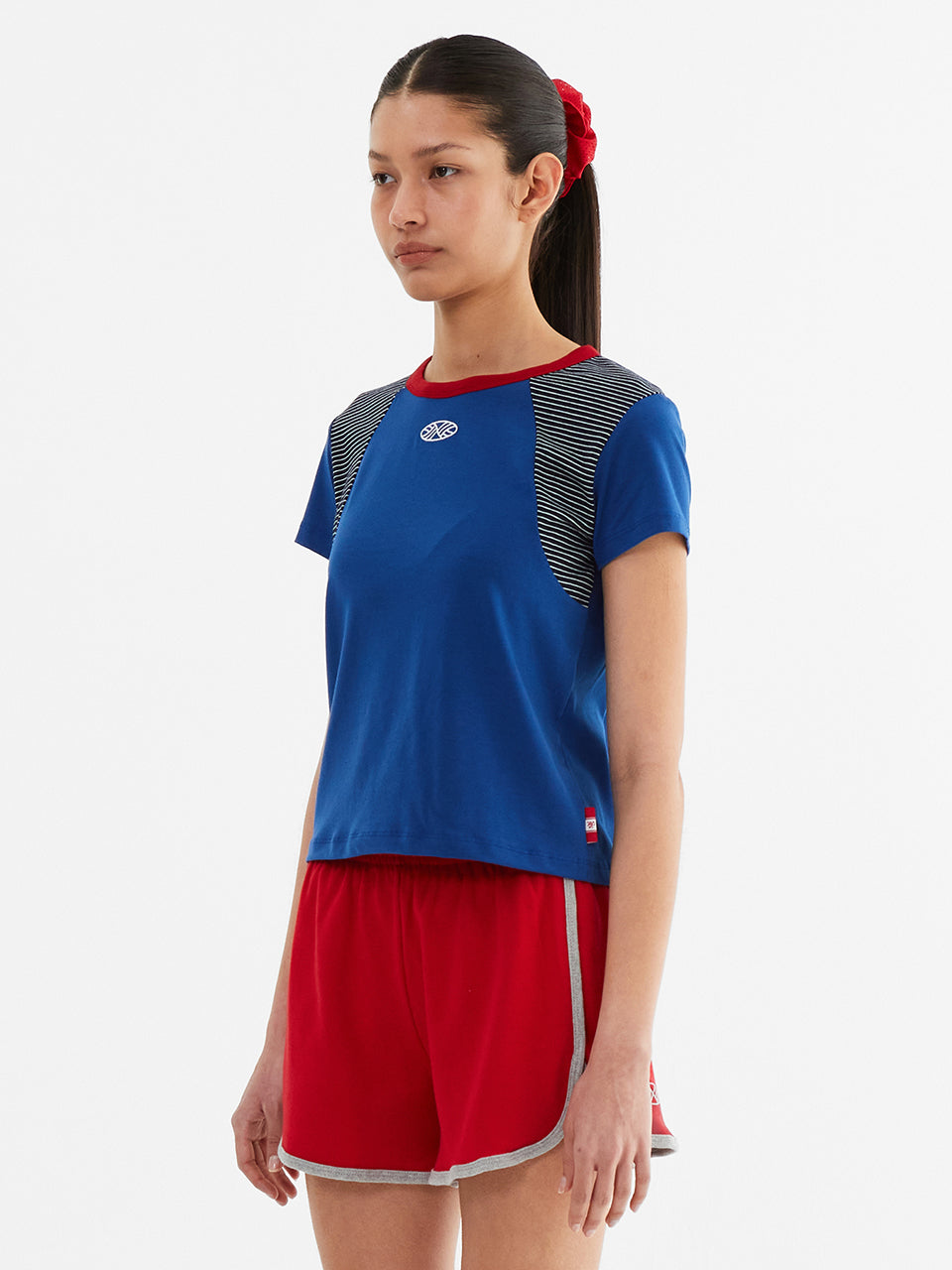 MNS Raglan Stripe T Shirt_Blue
