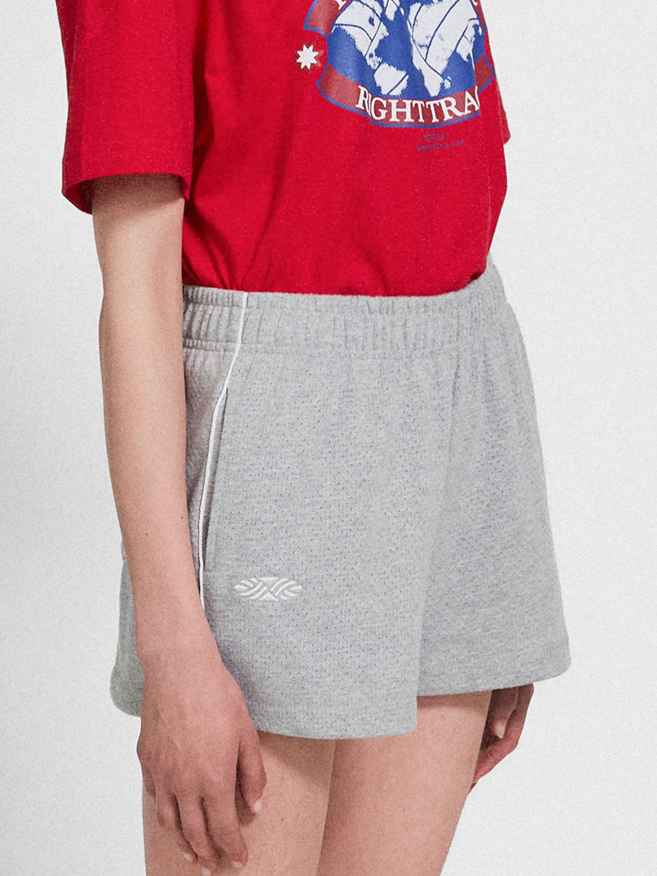 Mesh Punching Shorts_Melange