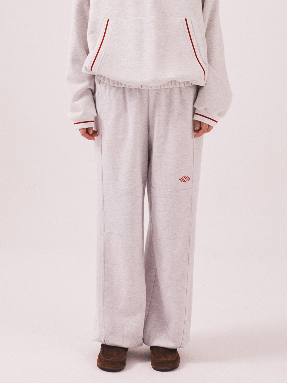 MNS Seoul Jogger Pants_White Melange