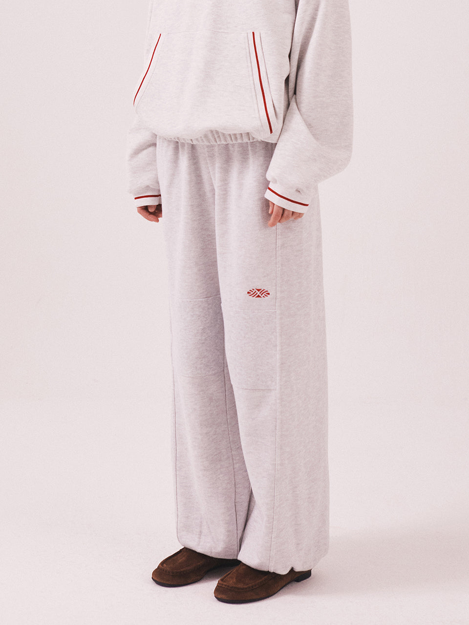 MNS Seoul Jogger Pants_White Melange