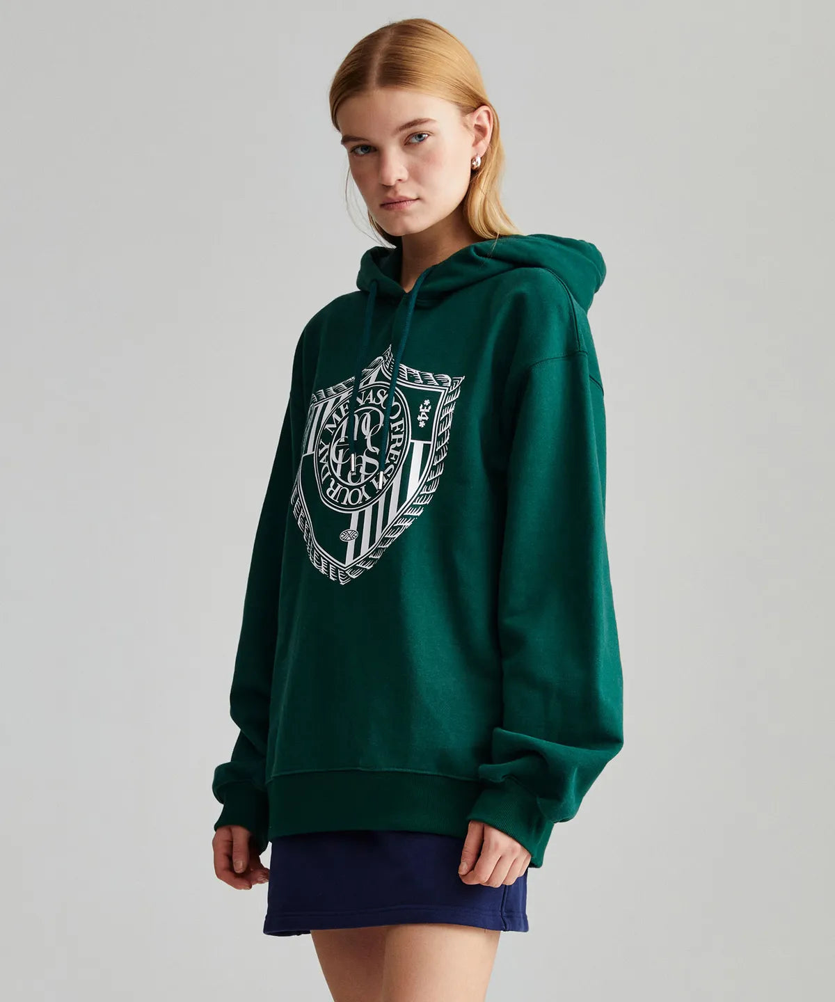 CLASSIC EMBLEM HOODIE_GREEN