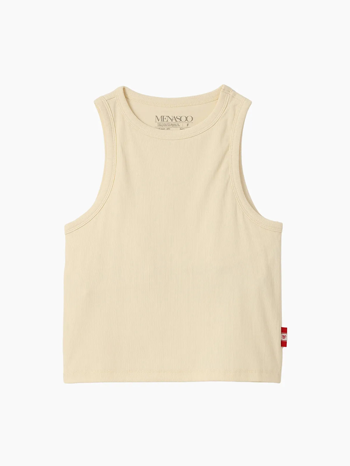 MNS SPANDEX TANK TOP CREAM_이너브라