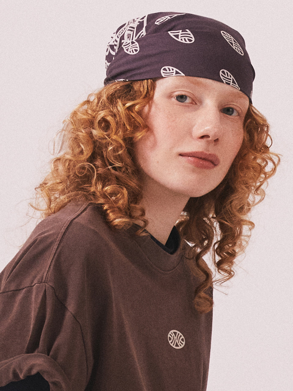MNS Bandana Scarf Kerchief_Brown