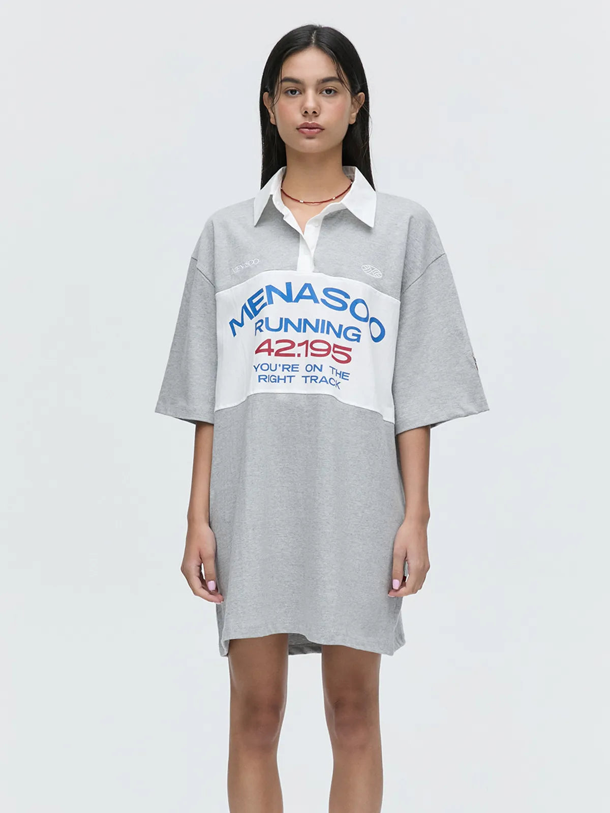 MENASOO 42195 RUGBY COTTON SHIRTS_GRAY