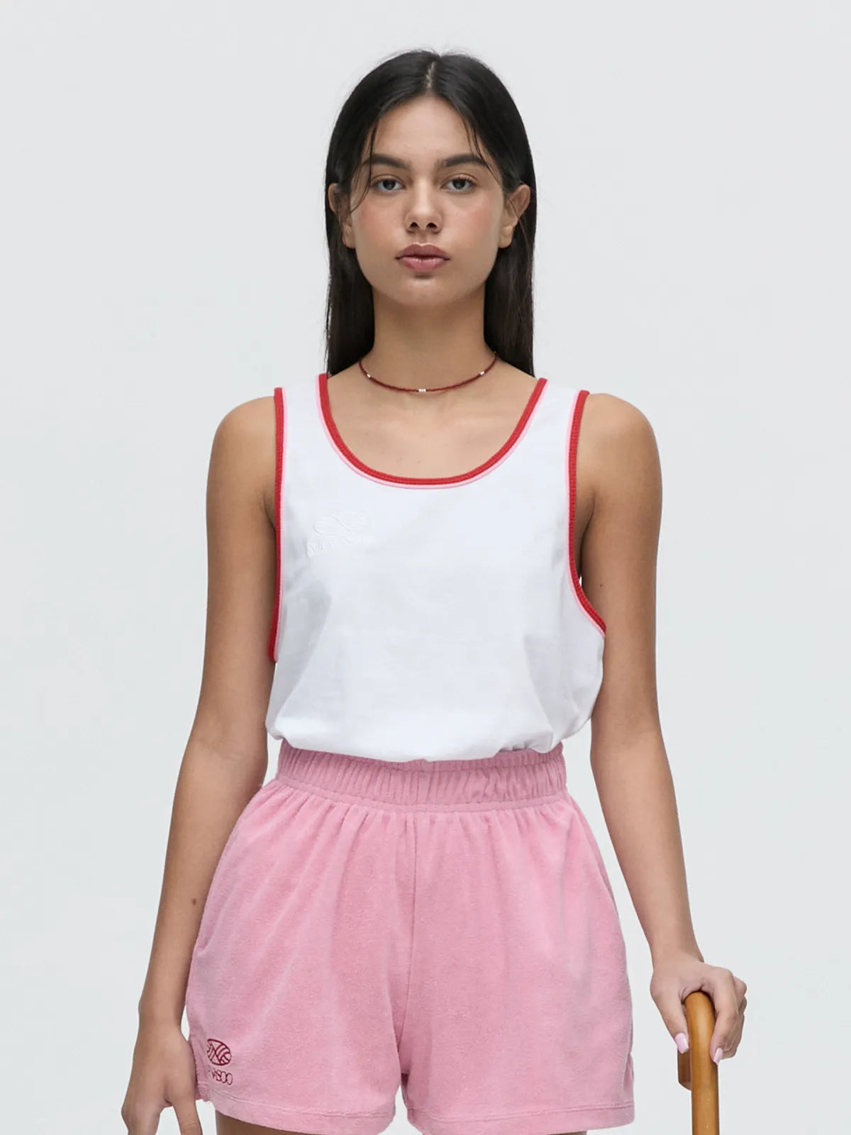 DOUBLE COLOR COVER COTTON SLEEVE_WHITE