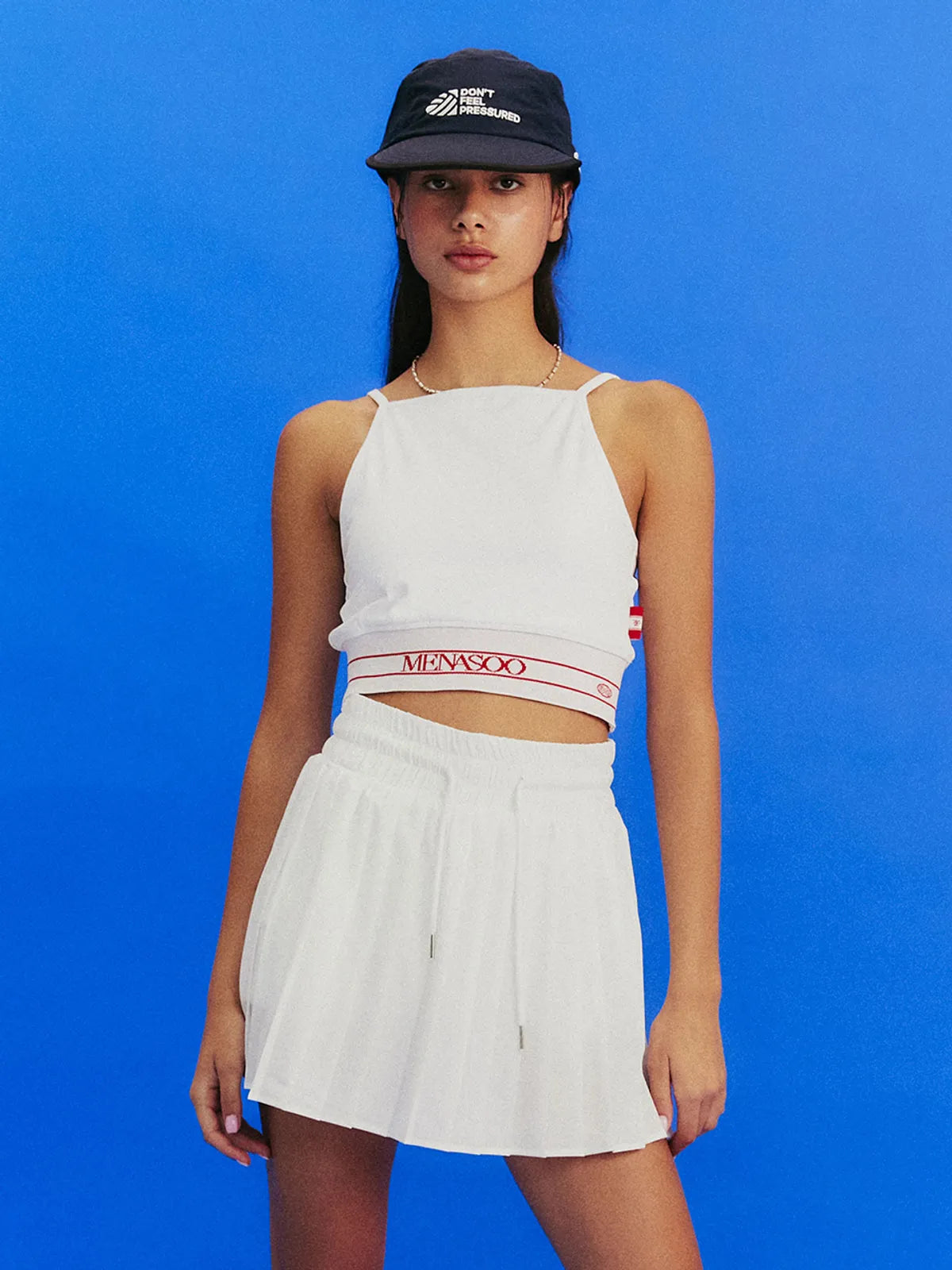 MENASOO KNIT STRAP SLEEVELESS TOP_WHITE