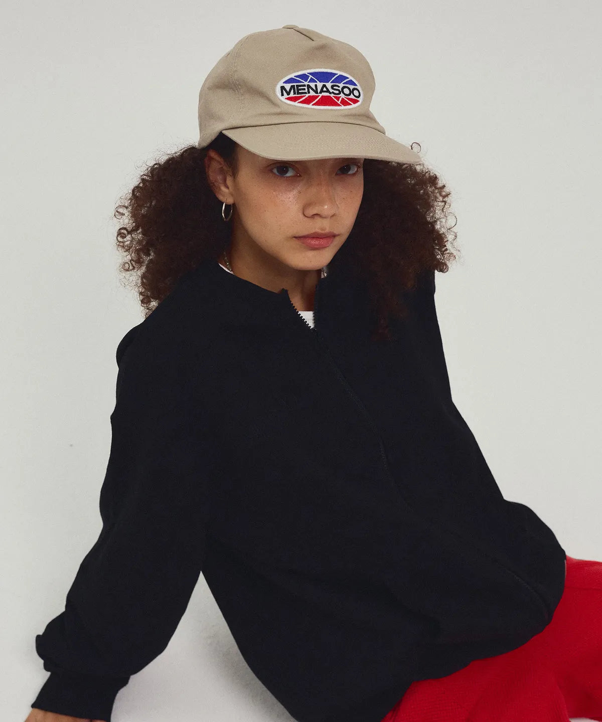 Menasoo Logo Cap_Beige