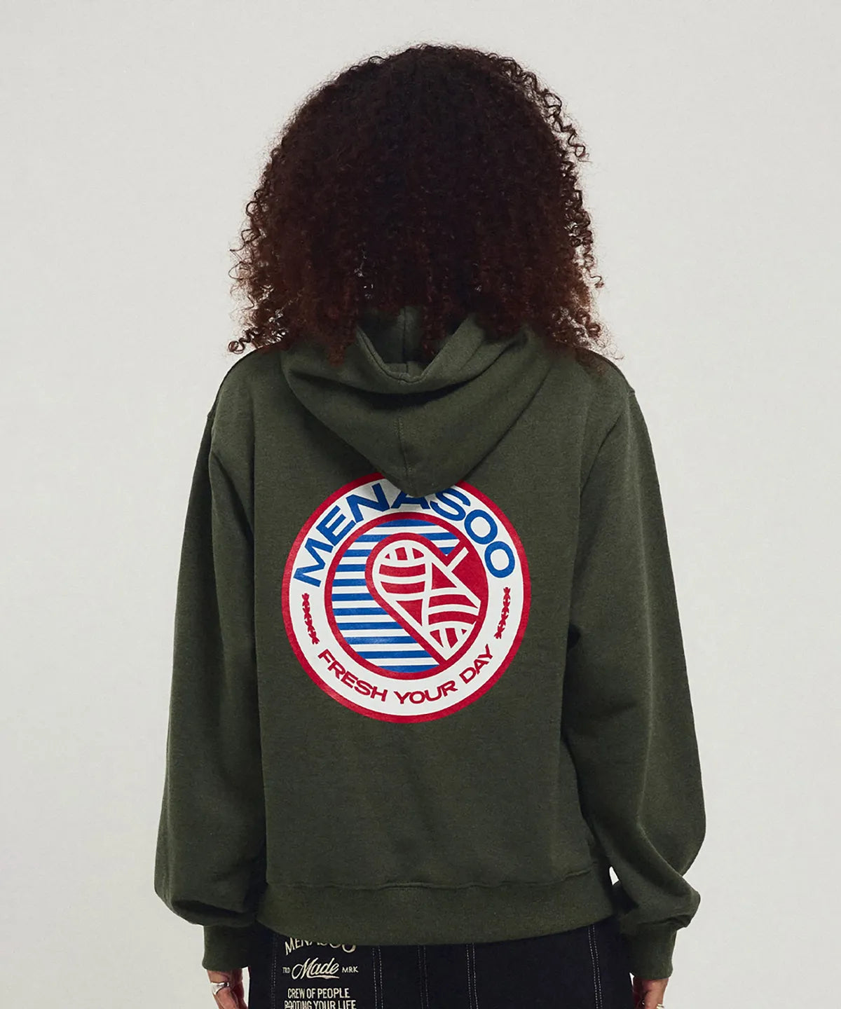 Menasoo Hearttrack Hoodie_Khaki
