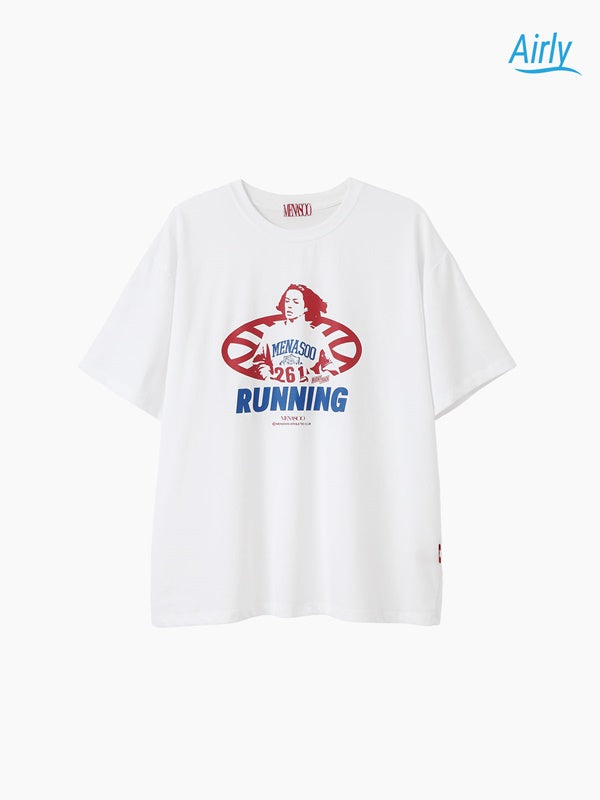 DRY AIR RUN PEOPLE OVER FIT TEE_WHITE