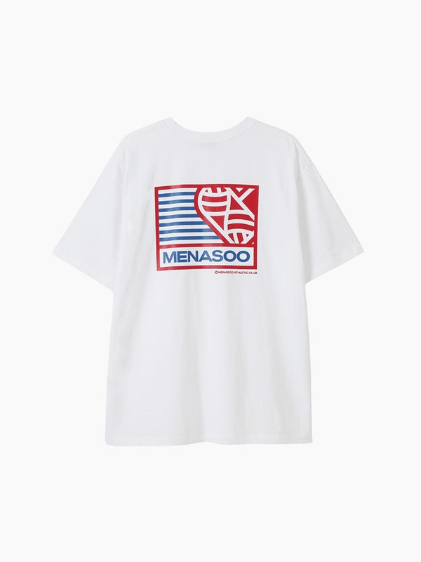 SMALL HEARTTRACK OVER FIT TEE_WHITE