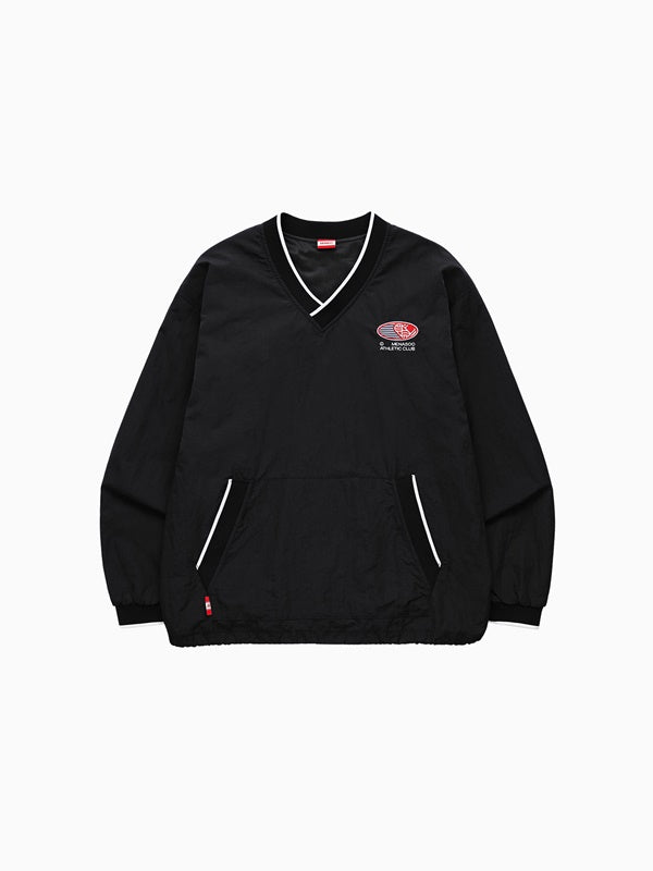 HEARTTRACK VNECK NYLON ANORAK JACKET_BLACK