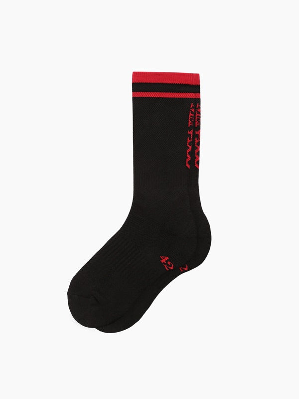 RUNNING CREW FLOGGER FIT SOCKS_LONG_BLACK