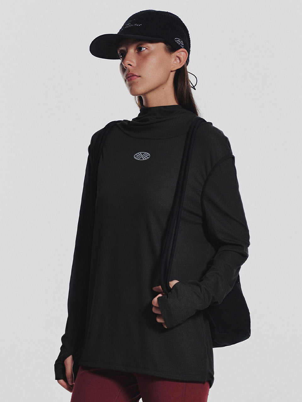 MNS Running Highneck Hoodie_Black