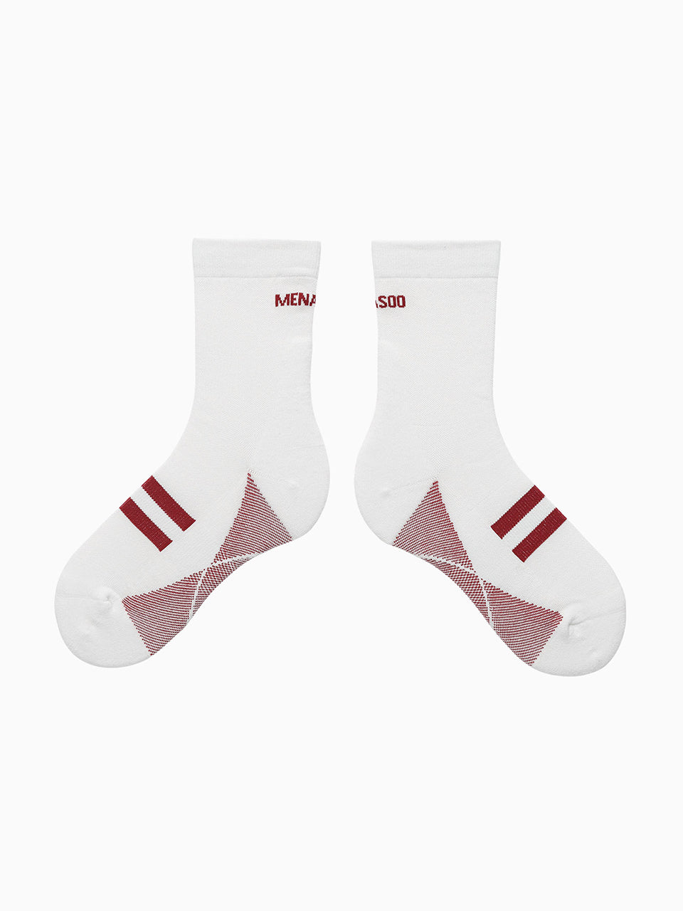 Menasoo Soft Runsocks_White