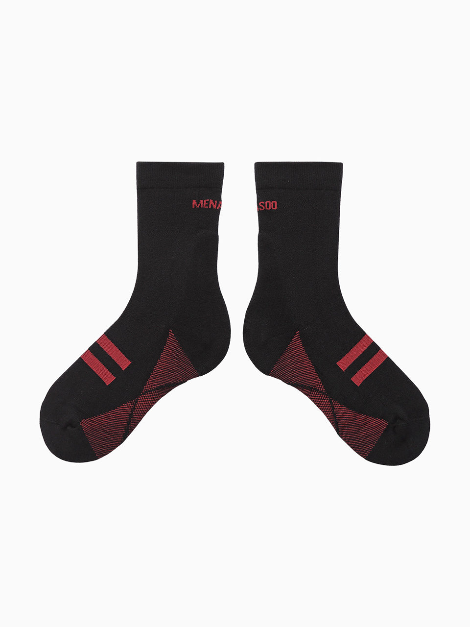Menasoo Soft Runsocks_Black