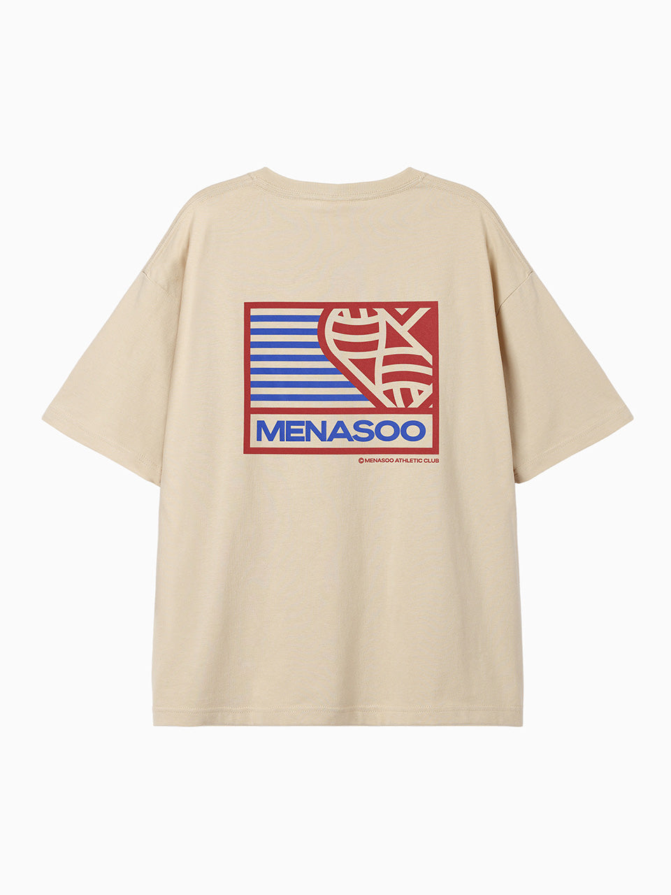 Mns Hearttrack Graphic T Shirt_Oatmeal
