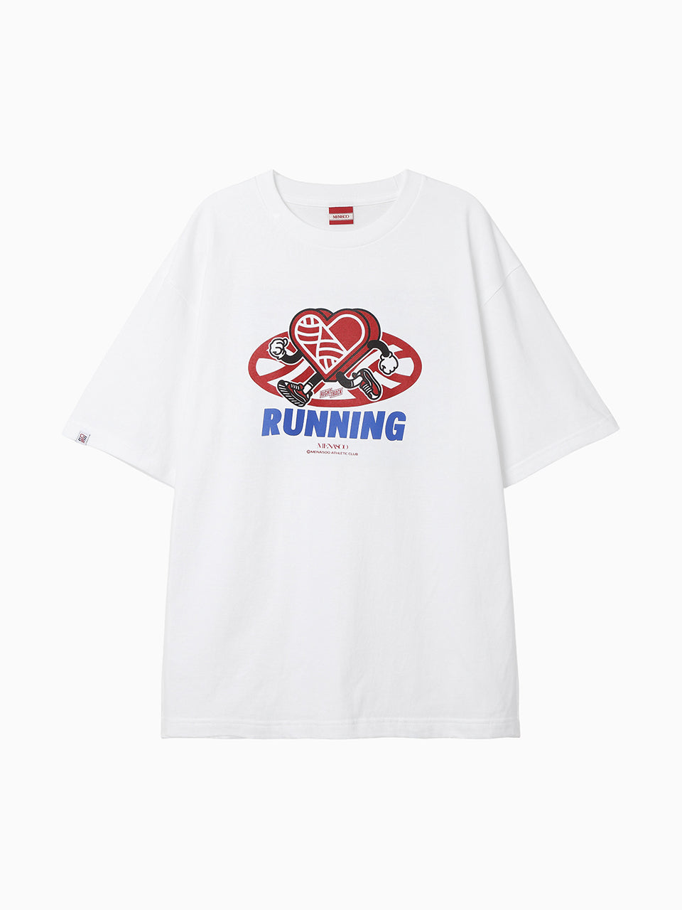 New Big Hearttrack Graphic T Shirt_White