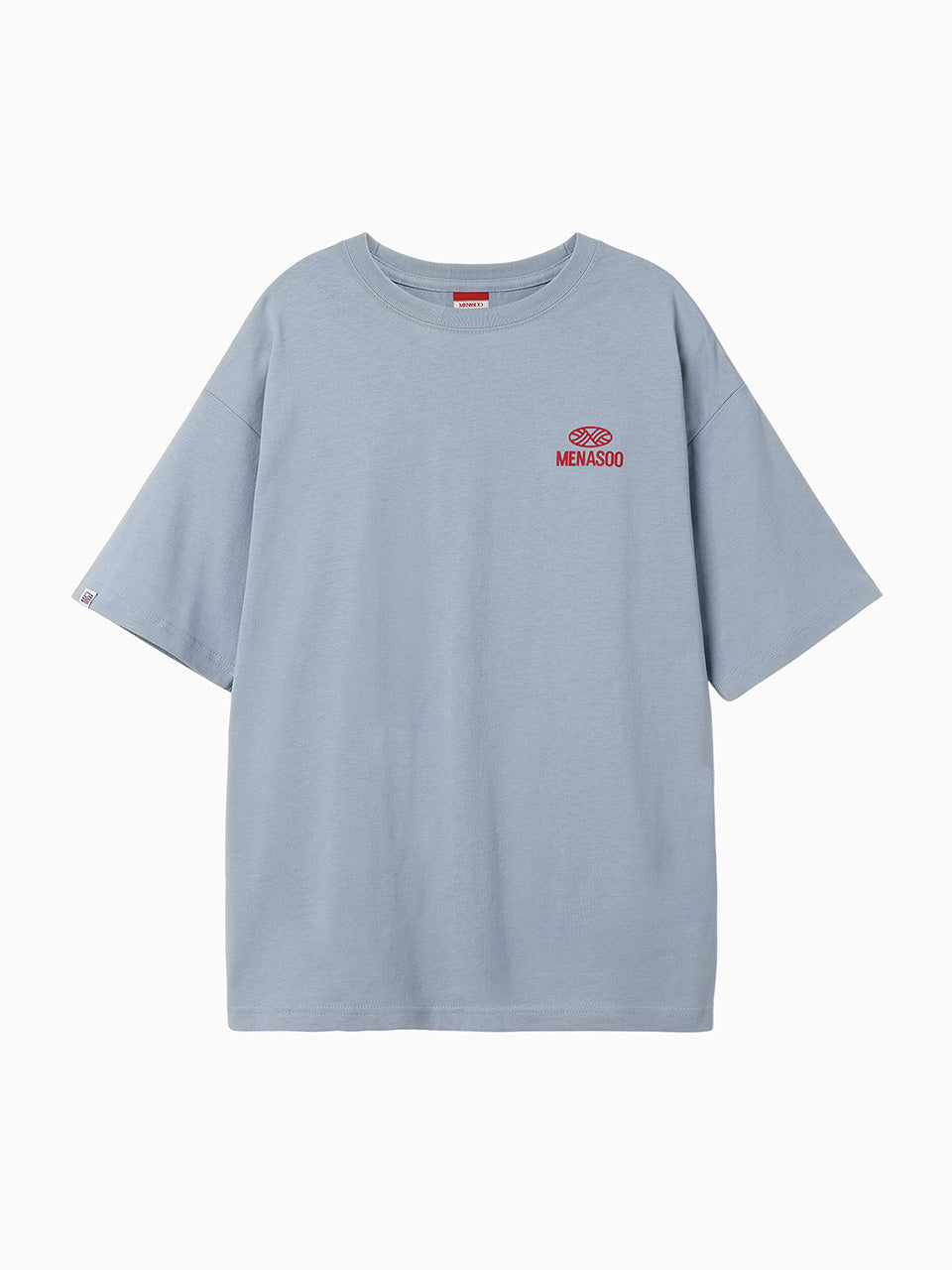 Squared Hearttrack Graphic T Shirt_Skyblue