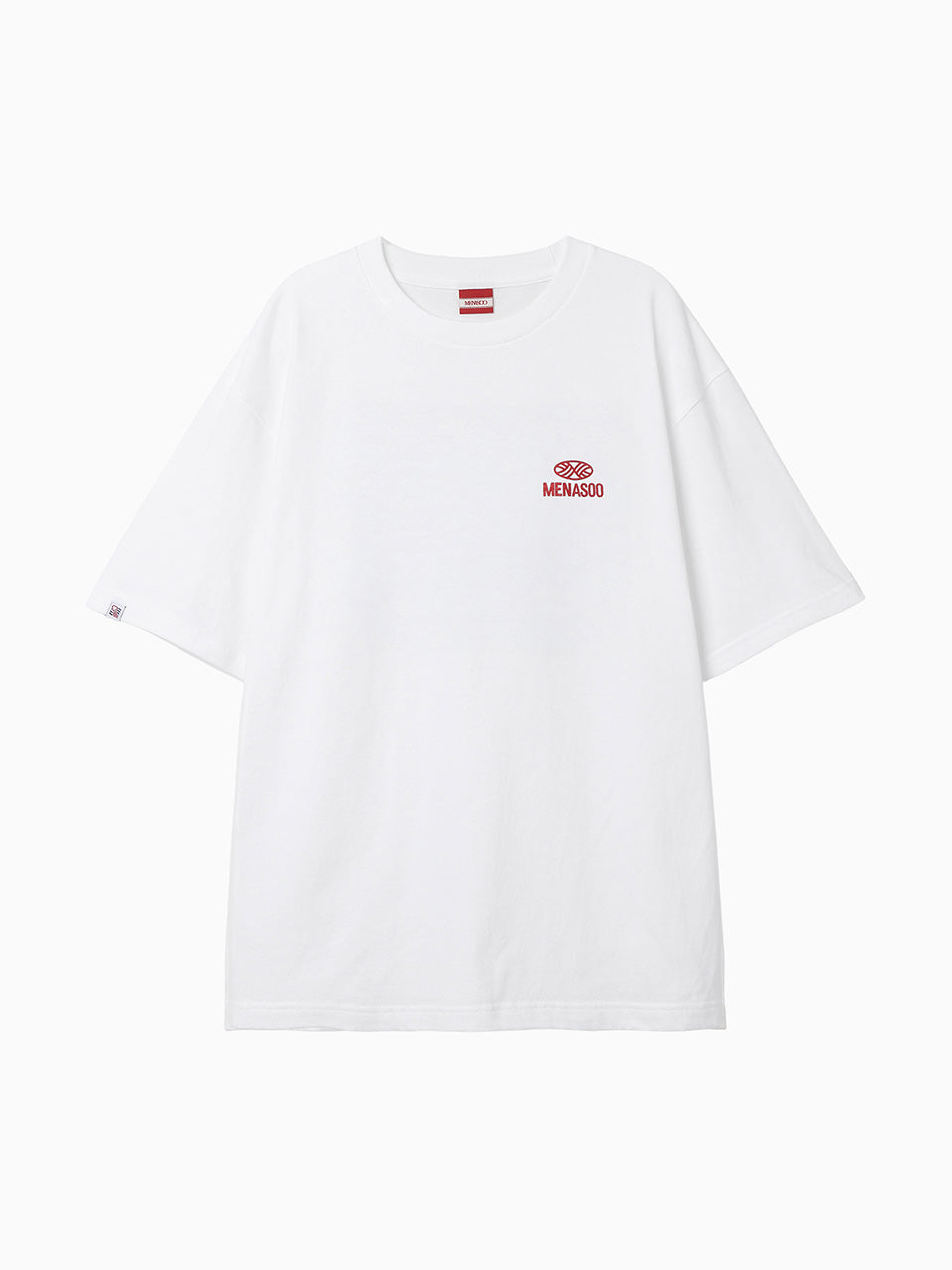 Squared Hearttrack Graphic T Shirt_White