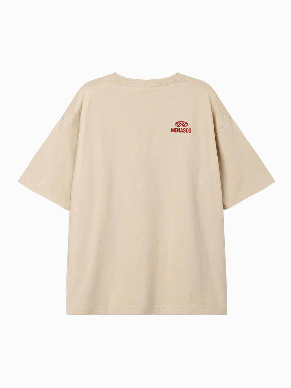 New Big Hearttrack Graphic T Shirt_Oatmeal