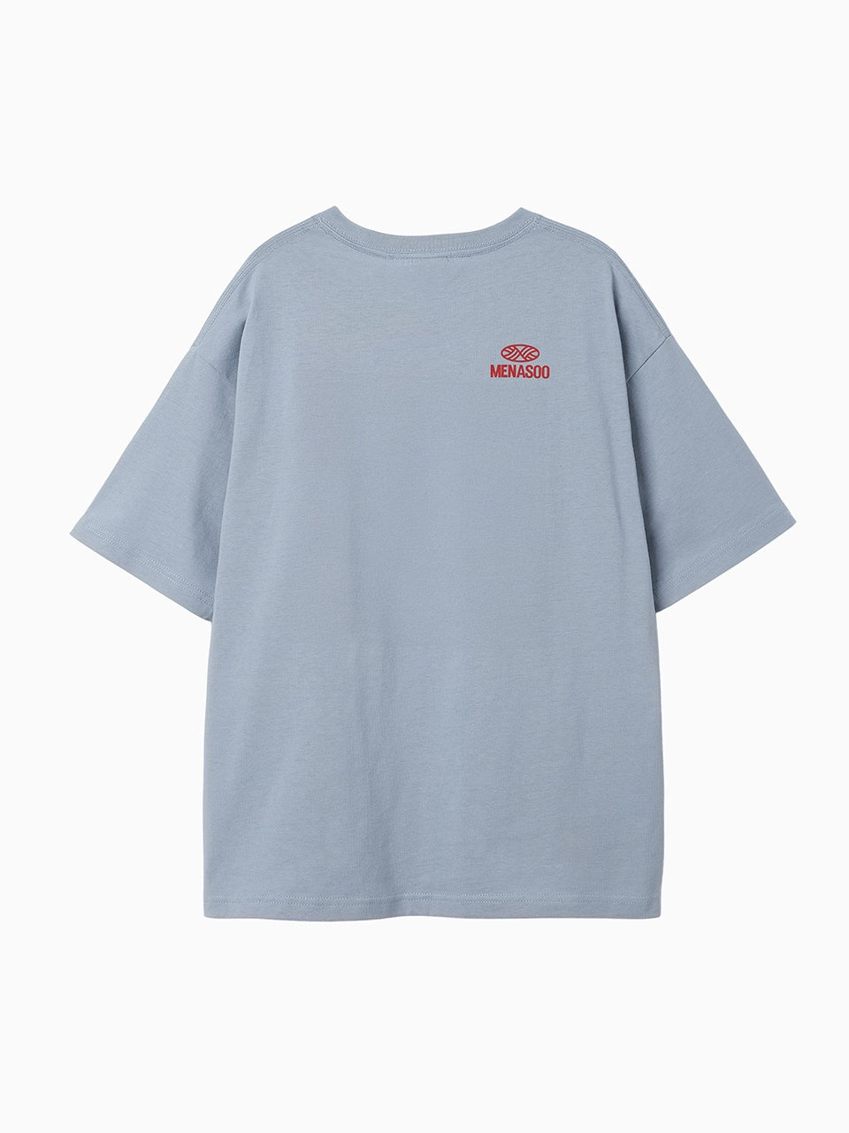 New Big Hearttrack Graphic T Shirt_Skyblue