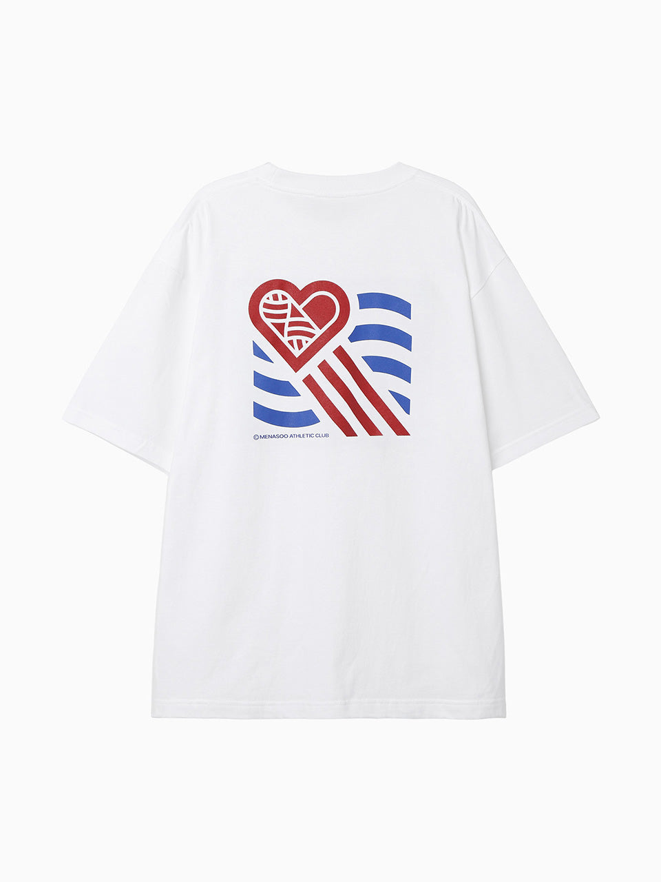 Wave Hearttrack Graphic T Shirt_White