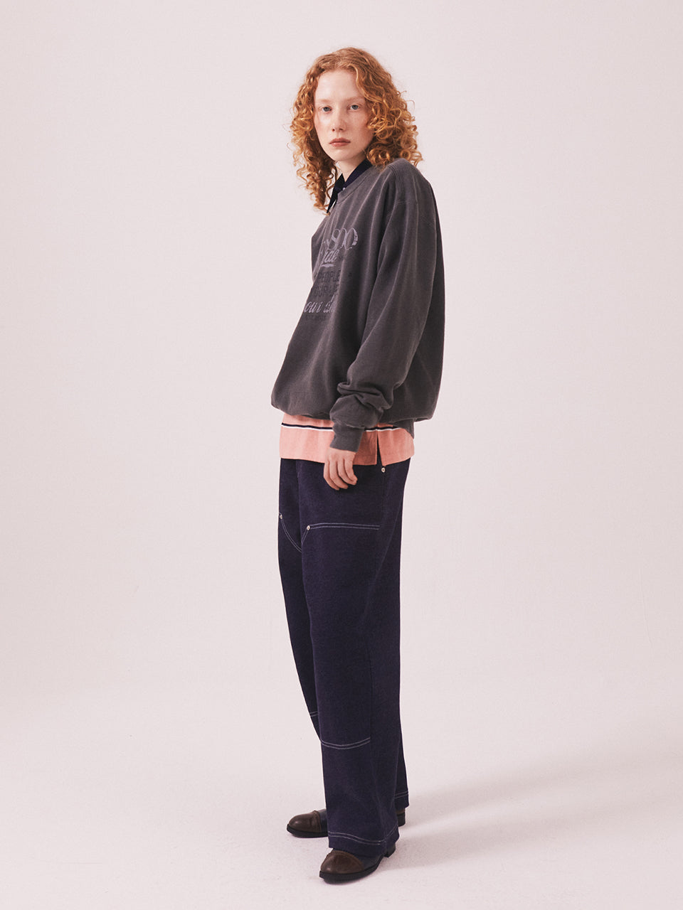 Menasoo Pigment Oversized Sweatshirt_Charcoal