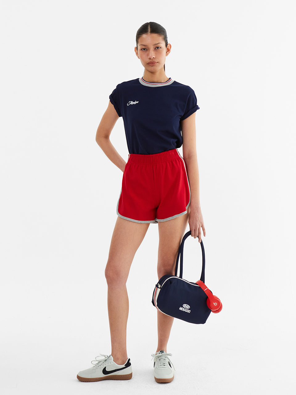 MNS Enerjoy Nylon Shoulder Bag_Navy