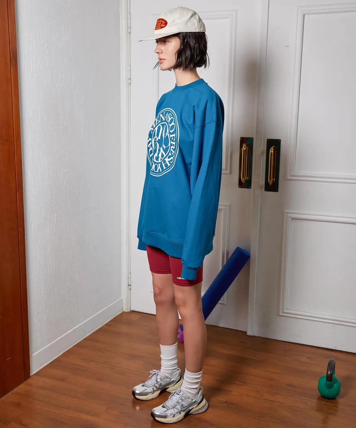 UNISEX_CIRCLE LOGO SWEATSHIRT_BLUE
