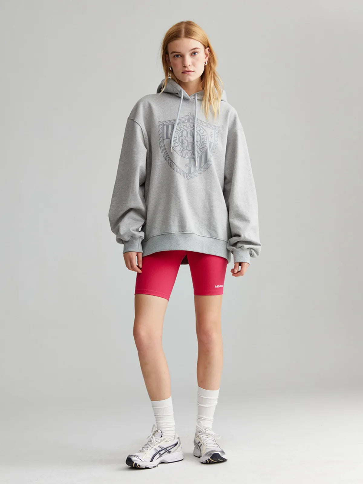 CLASSIC EMBLEM HOODIE_GRAY