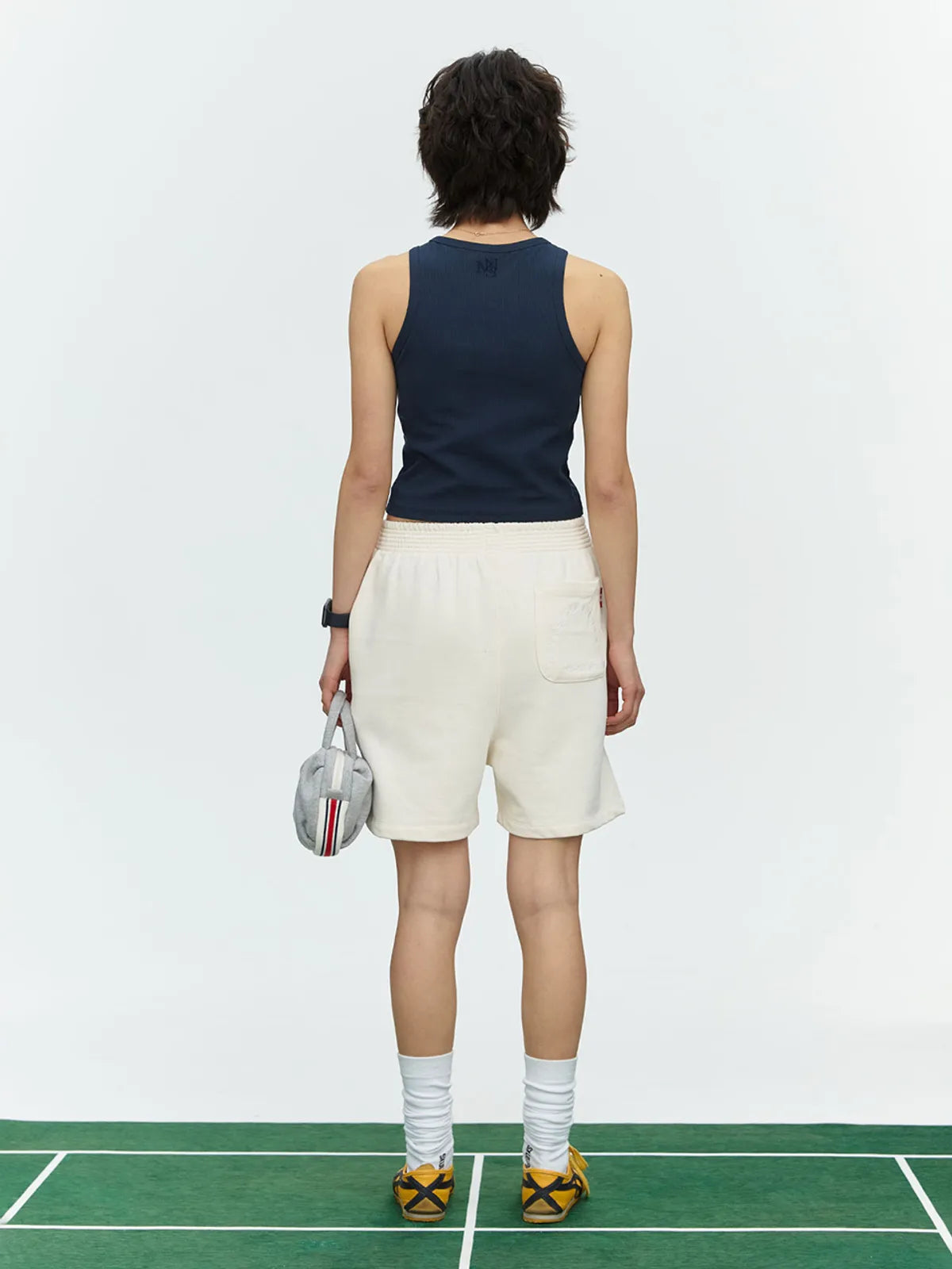MNS SPANDEX TANK TOP NAVY_이너브라