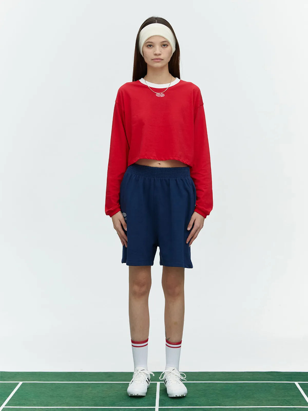 RUNVIBE COTTON BERMUDA PANTS_NAVY