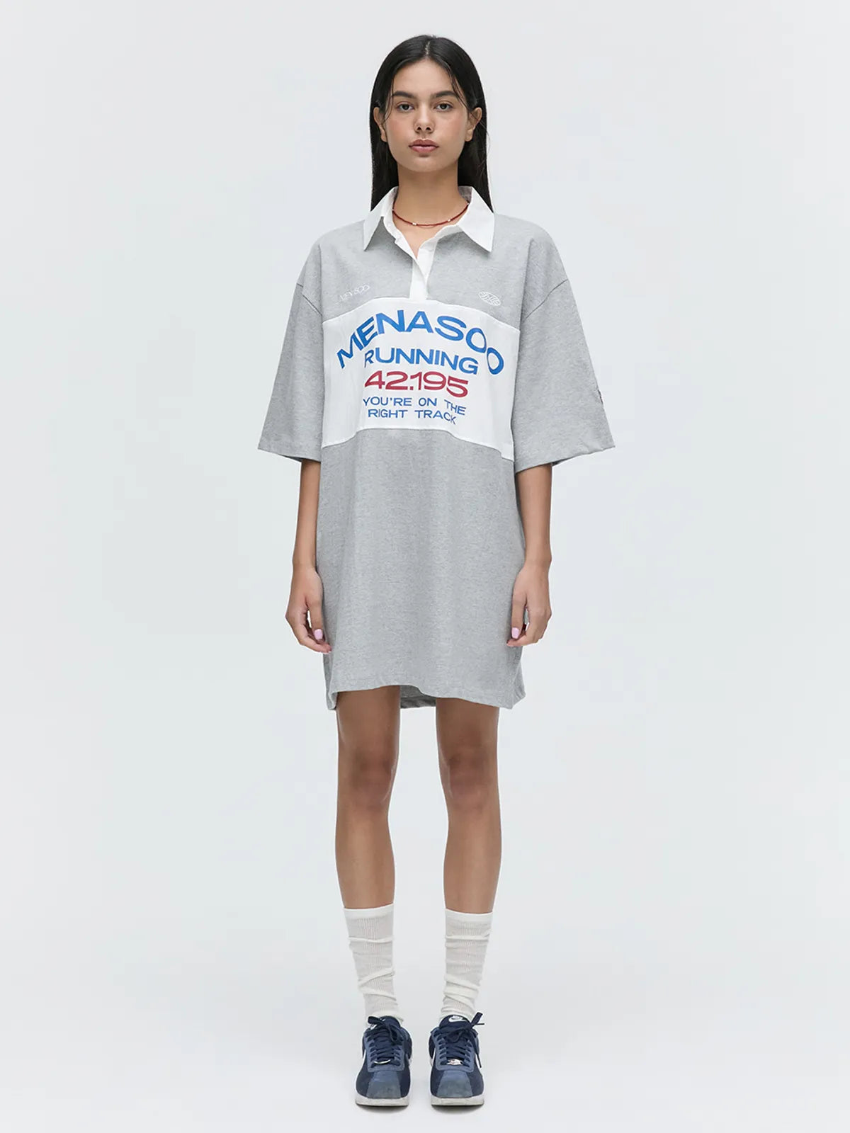 MENASOO 42195 RUGBY COTTON SHIRTS_GRAY