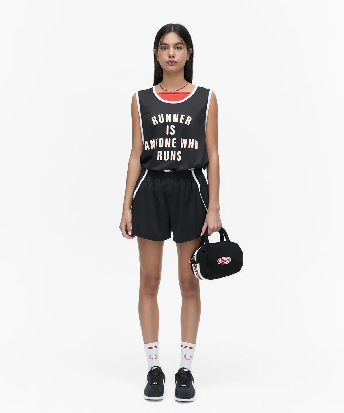 MESH RUNNER CLUB SLEEVE_BLACK