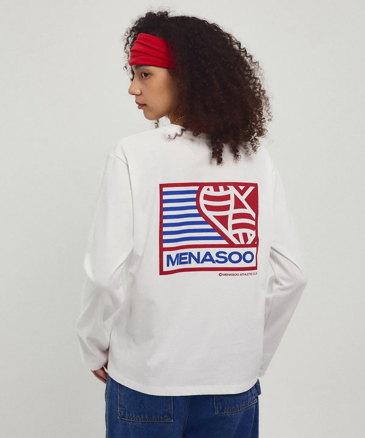 Menasoo Hearttrack Long Sleeve T Shirt_White